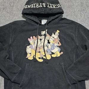 Champion x Disney Mickey Mouse Reverse Weave Hoodie Sweatshirt L Retro Goofy
